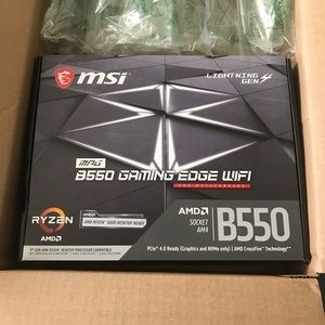 MSI B550 Gaming Edge WiFi nib AMD board. ATX form.